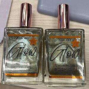 (2-pack) Pink Sky Glow Shimmer Body Mist Coconut Papaya Scent 4 oz